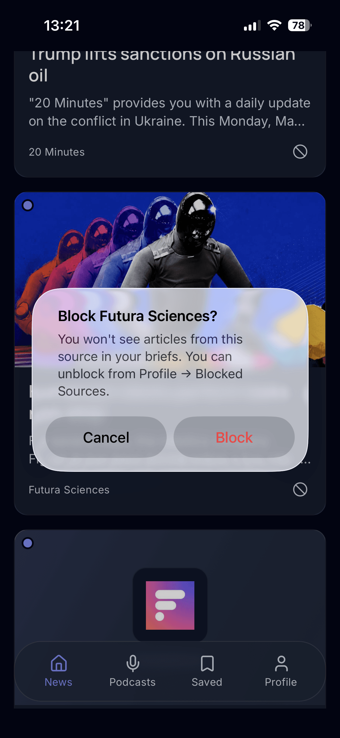 Block any source. Forever.