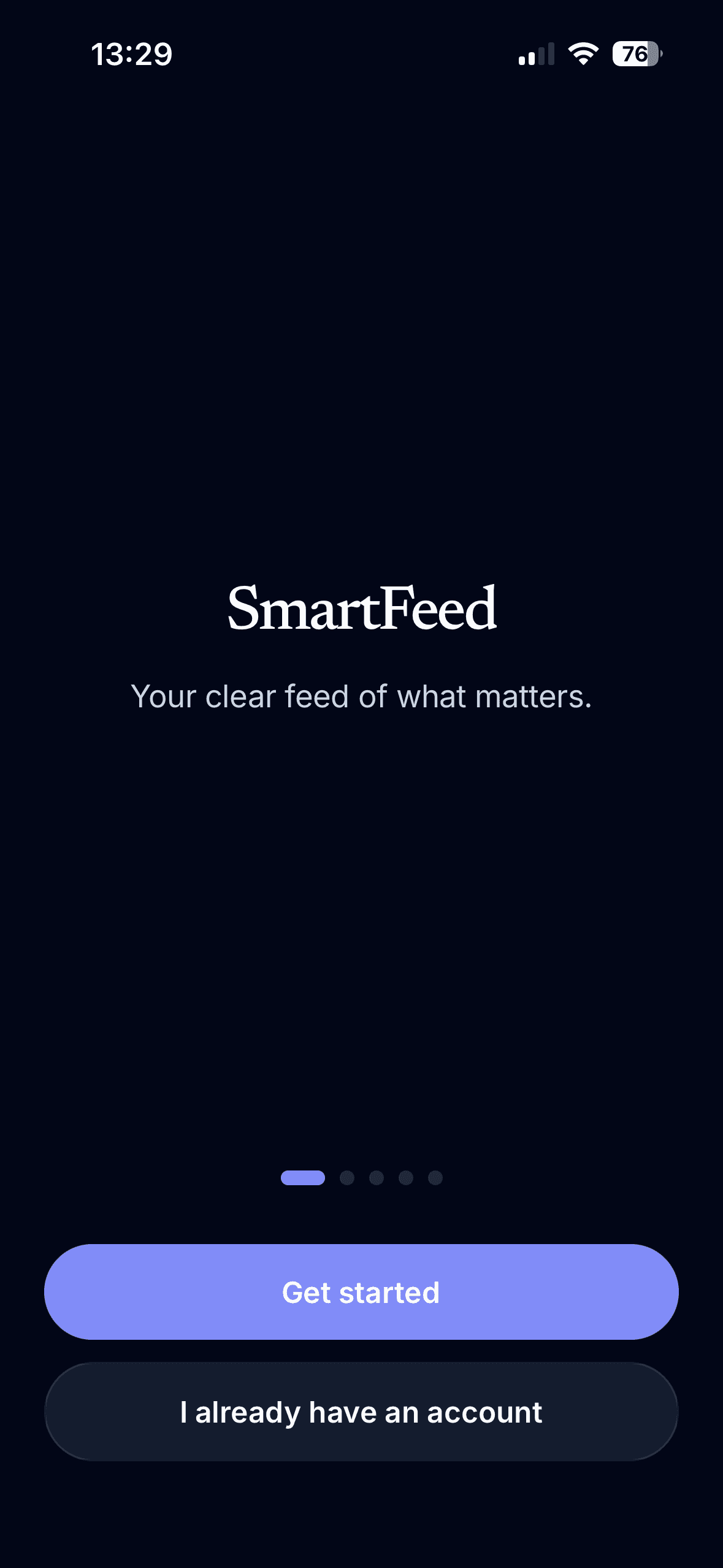 Your clear feed of what matters.