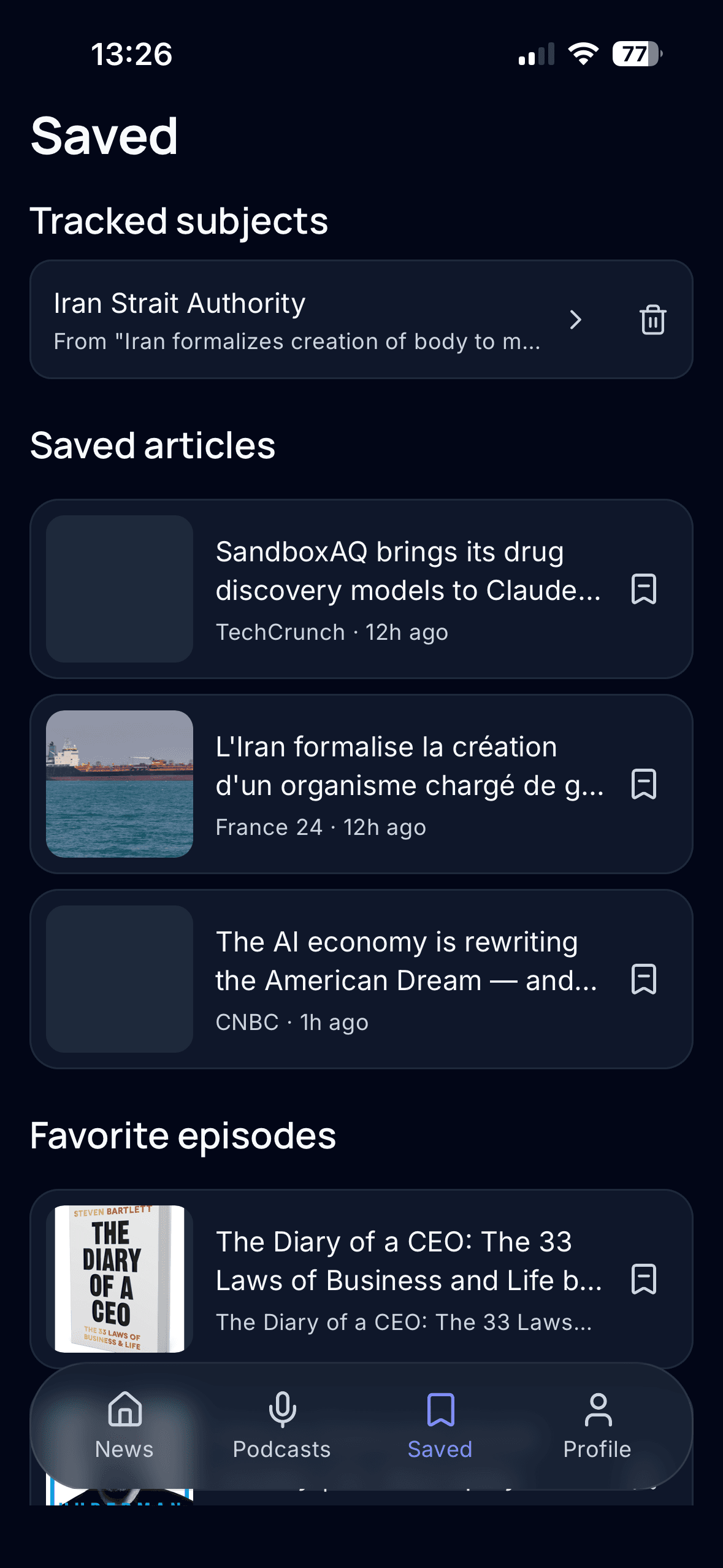 Save articles. Share conversations.